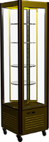Витрина кондитерская D4 VM 400-2 (R400C вр)0109-0102 Carboma +2…+10 Carboma Люкс  4 вращающие полки d-450 мм  нерж сталь