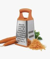 Терка 4-х сторонняя H23 см нержавейка, лезвия для моркови силик. протектор  TALLER 