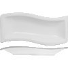 Блюдо волна 26x10 см   KunstWerk фарфор белый