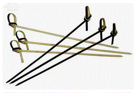 Пика деревянная H90 мм Узелок ЧЕРНЫЙ 100 шт/уп бамбук Пика деревянная H90 мм Узелок ЧЕРНЫЙ 100 шт/уп бамбук