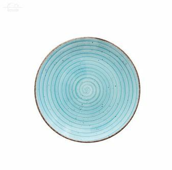 Тарелка мелкая 23 см Avanos,Turquoise Gural Porcelain фарфор голубой Тарелка мелкая 23 см Avanos,Turquoise Gural Porcelain фарфор голубой