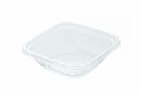 Контейнер квадратный 250мл 124х124 мм H38,4 мм PET прозрачный