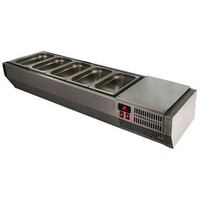 Витрина для ингредиентов A40 SM 0,9 (VTi2-G (GN1/3)) POLAIR  +2...+10°С Grande