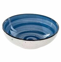 Тарелка глубокая 18 см 750 мл  Речной бриз Elrington синий керамика