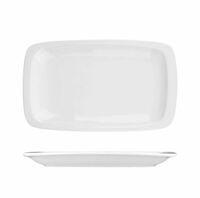 Блюдо прямоугольное 29,5х18,5 см   P.L. Proff Cuisine фарфор белый