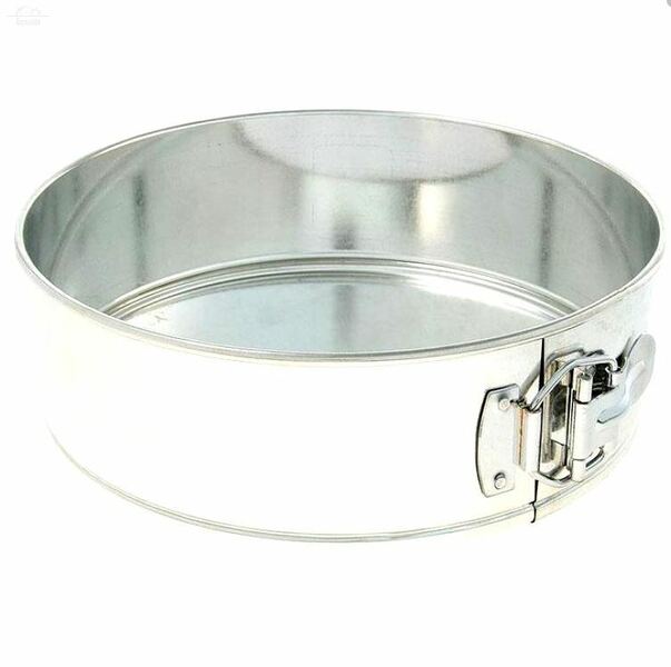 Форма для выпечки D24 см Н7,5 cм разъемная с замком пищевая жесть Никис Форма для выпечки D24 см Н7,5 cм разъемная с замком пищевая жесть Никис