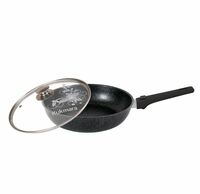 Сковорода 26 см   литой алюминий антипригарное покрытие со стеклянной крышкой  Kukmara