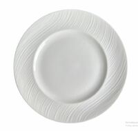 Тарелка мелкая 28 см FLOW PETYE  белый  фарфор