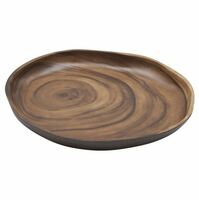 Блюдо круглое D24,5 см H3 см 500 мл  меламин Аfrican wood 2 P.L. коричневый