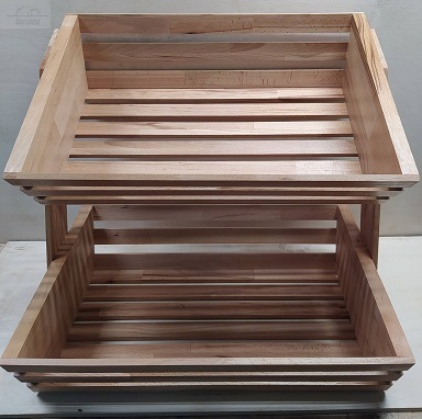 Этажерка деревянная 2 корзины 350*500*115 высота 500мм Этажерка деревянная 2 корзины 350*500*115 высота 500мм