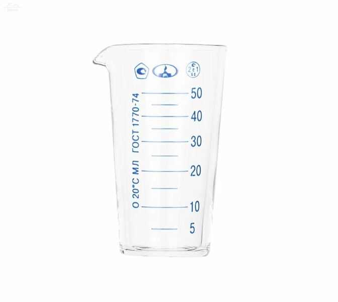 Мензурка 50 мл ТС ГОСТ-1770-74 MMD Мензурка 50 мл ТС ГОСТ-1770-74 MMD