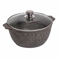 Кастрюля 6л АП Premium Гранит, mokkо 46902 (4/1)    89277