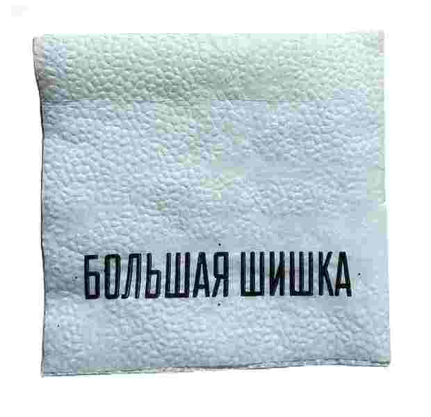 Салфетка "Большая Шишка" 24х24см 1 слой 350шт/уп Салфетка "Большая Шишка" 24х24см 1 слой 350шт/уп