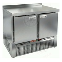 Стол холодильный GN островной GNE 11/TN O HICOLD  -2...+10°С   2 двери  нержавеющая сталь
