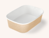 Контейнер SMART BOWL 145/124x145/124x51 мм  690 мл крафт / белый OSQ