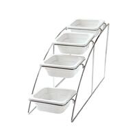 Подставка  для гастроемкостей 1/6 хром. 215х525х325 мм, 4 яруса, P.L. Proff Cuisine