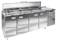 Стол холодильный для салатов Finist СХСс-600-4 (боковой холодильный агрегат)