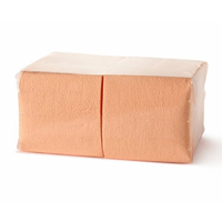 Салфетки 24х24 см 1 слой "400"  БигПак персик