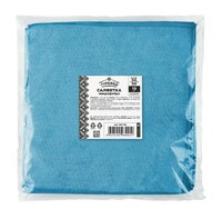 Салфетка для уборки 30х30 см 10 шт/уп микрофибра, голубая
