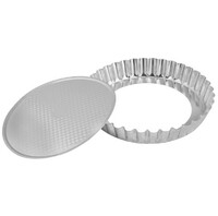 Форма для выпечки D27,9/24,7 см Н4,6 cм съемное рифленое дно пищевая жесть 