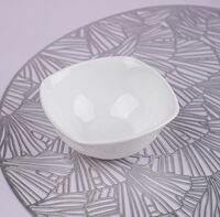 Салатник 280 мл 12 см квадратый  WHITE-SQUARE  PARSOPAL  опаловое стекло белый