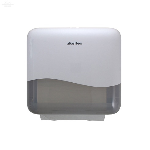 Диспенсер для листовых полотенец TH-905W KSITEX V пластик белый Диспенсер для листовых полотенец TH-905W KSITEX V пластик белый