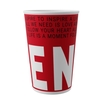 Стакан бумажный 300 мл D90 мм для хол. напитков Enjoy new красный дизайн однослойный 