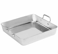 Сковорода порционная 21х21 см с 2 ручками  нерж.сталь P.L. Proff Cuisine