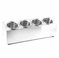 Контейнер для столовых приборов 4 отделения, стакан D=10 см Н-14 см P.L. Proff Cuisine