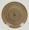 Тарелка мелкая 28 см   Alga Twirl  RAK PORCELAIN фарфор коричневый