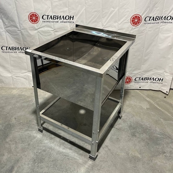 Ванна моечная 1 секц с бортом УВМБ-1-06370-УОО4 без эксплуатации УЦЕНКА каркас оцинкованная сталь 550х550х350 Ванна моечная 1 секц с бортом УВМБ-1-06370-УОО4 без эксплуатации УЦЕНКА каркас оцинкованная сталь 550х550х350