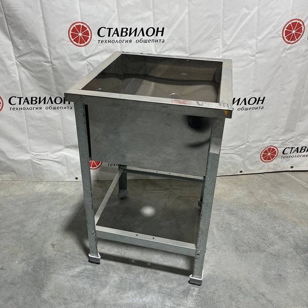 Ванна моечная 1 секц без борта УВМО-1-05353-УОО4 без эксплуатации УЦЕНКА каркас оцинкованная сталь 450х450х300 Ванна моечная 1 секц без борта УВМО-1-05353-УОО4 без эксплуатации УЦЕНКА каркас оцинкованная сталь 450х450х300