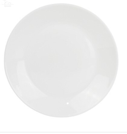 Тарелка мелкая 18 см Фокус стекло белый Тарелка мелкая 18 см Фокус стекло белый