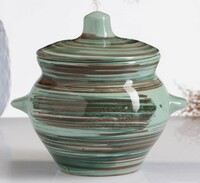 Горшок для запекания 950 мл с крышкой Скандинавия Борисовская керамика 