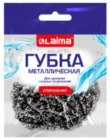 Губка для посуды СПИРАЛЬ мягкая 1 шт/уп 15 г LAIMA