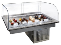 Витрина кондитерская Luxury GL-3 Finist  +5…+8 °С Glassier  моллиров купол, подсветка, RAL 9016  динамическое