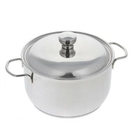 Кастрюля 4 л D22 см нерж.сталь с крышкой Классика ТРС Амет