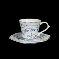 Чайная пара 200 мл Sam&Squito Vintage KL фарфор, белый с рисунком