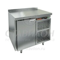 Стол морозильный GN с бортом GN 1/BT HICOLD  -10…-18°С   1 дверь  нержавеющая сталь
