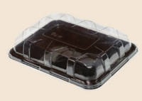 Крышка для подноса / блюда / пластиковый 360х250х63 мм  прозрачный PET