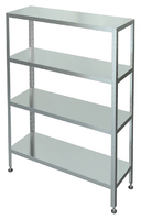 Стеллаж кухонный Марихолодмаш С-4-0,6/0,95/1,6 нерж. сталь
