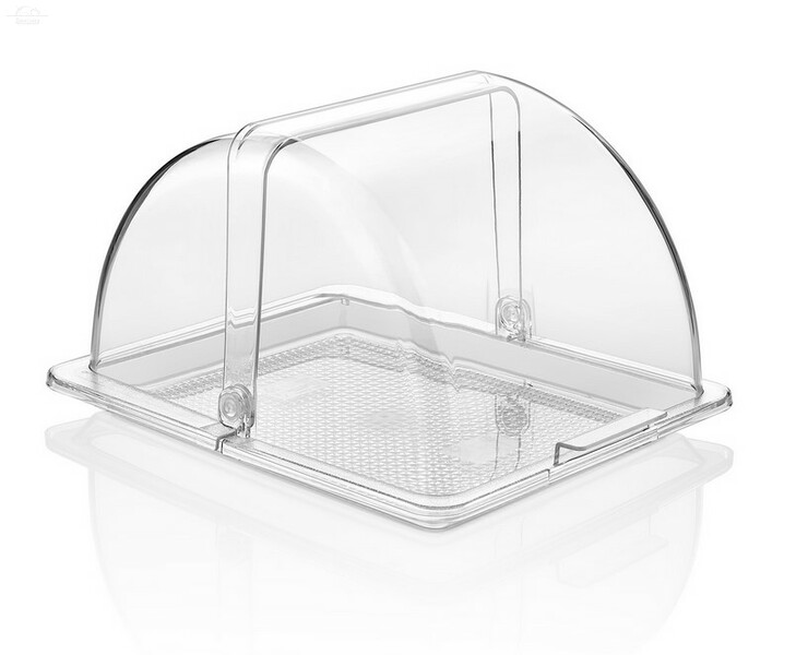Крышка 32,5 х26,5 см H17 см GN1/2 поликарбонат, прорачный Roll-Top GASTROPLAST Крышка 32,5 х26,5 см H17 см GN1/2 поликарбонат, прорачный Roll-Top GASTROPLAST