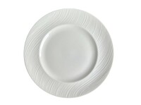 Тарелка мелкая 23 см FLOW PETYE  белый  фарфор