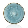 Тарелка мелкая 21 см  Infinity By Bone фарфор крафт голубой