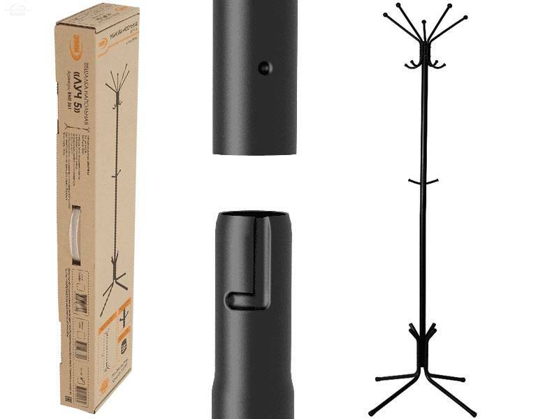 Вешалка напольная "Комфорт" черная Вешалка напольная "Комфорт" черная