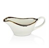 Соусник 250 мл GLEAM  By Bone  фарфор белый с корчневым ободком