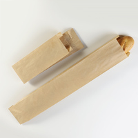 Пакет для хлеба  100х50х640мм крафт багет V-дно 