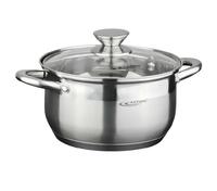 Кастрюля 3,5 л D20, нерж.сталь со стеклянной крышкой Диана Катунь