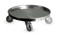 Подставка под котел  D42, H13 см нерж.сталь с колесами Luxstahl