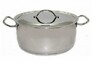 Кастрюля 25 л D39,6 H21см нерж.сталь с крышкой без ТРС Амет